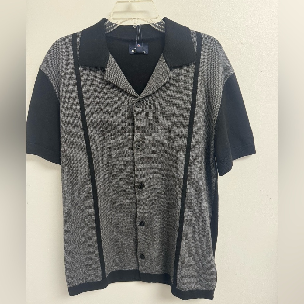 NWT - Ben Sherman Black and Blue Shirt